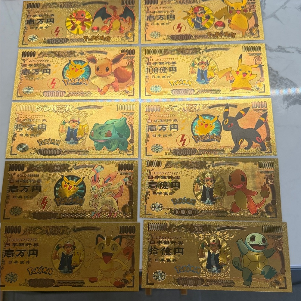 Pokemon Gold Trading Cards Set